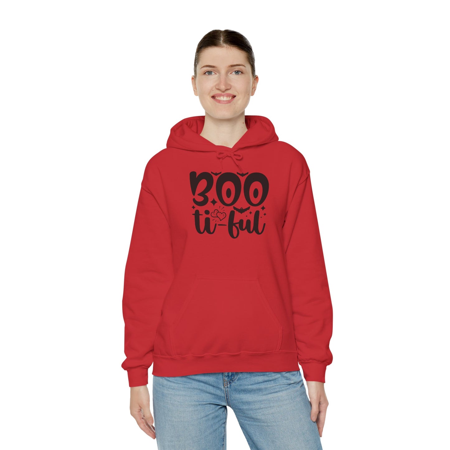 Boo-tiful Hoodie, Halloween Sweatshirt, Trick or Treat Gift, Cozy Fall Apparel, Spooky Season Clothing, Unisex Halloween Wear