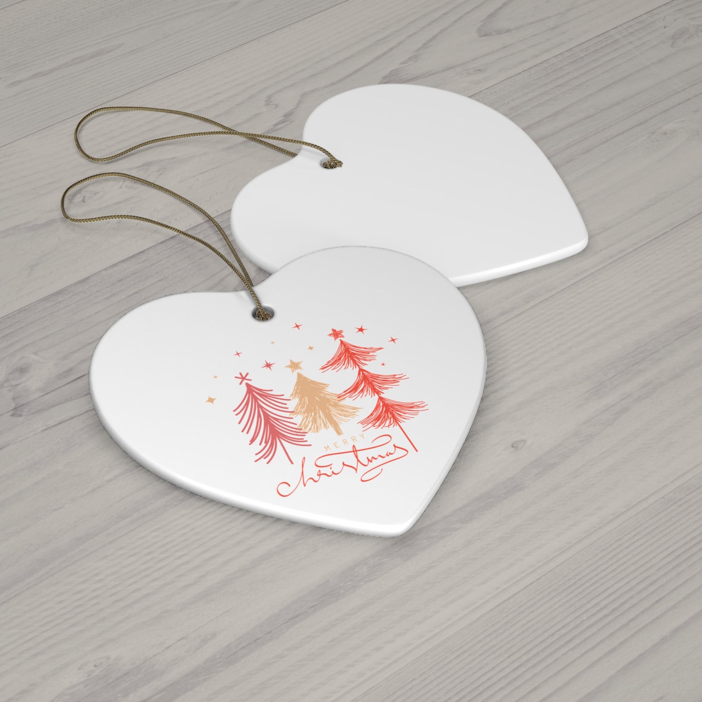 Ceramic Ornament, 4 Shapes