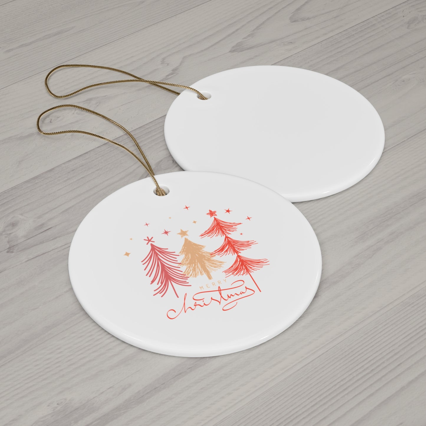 Ceramic Ornament, 4 Shapes