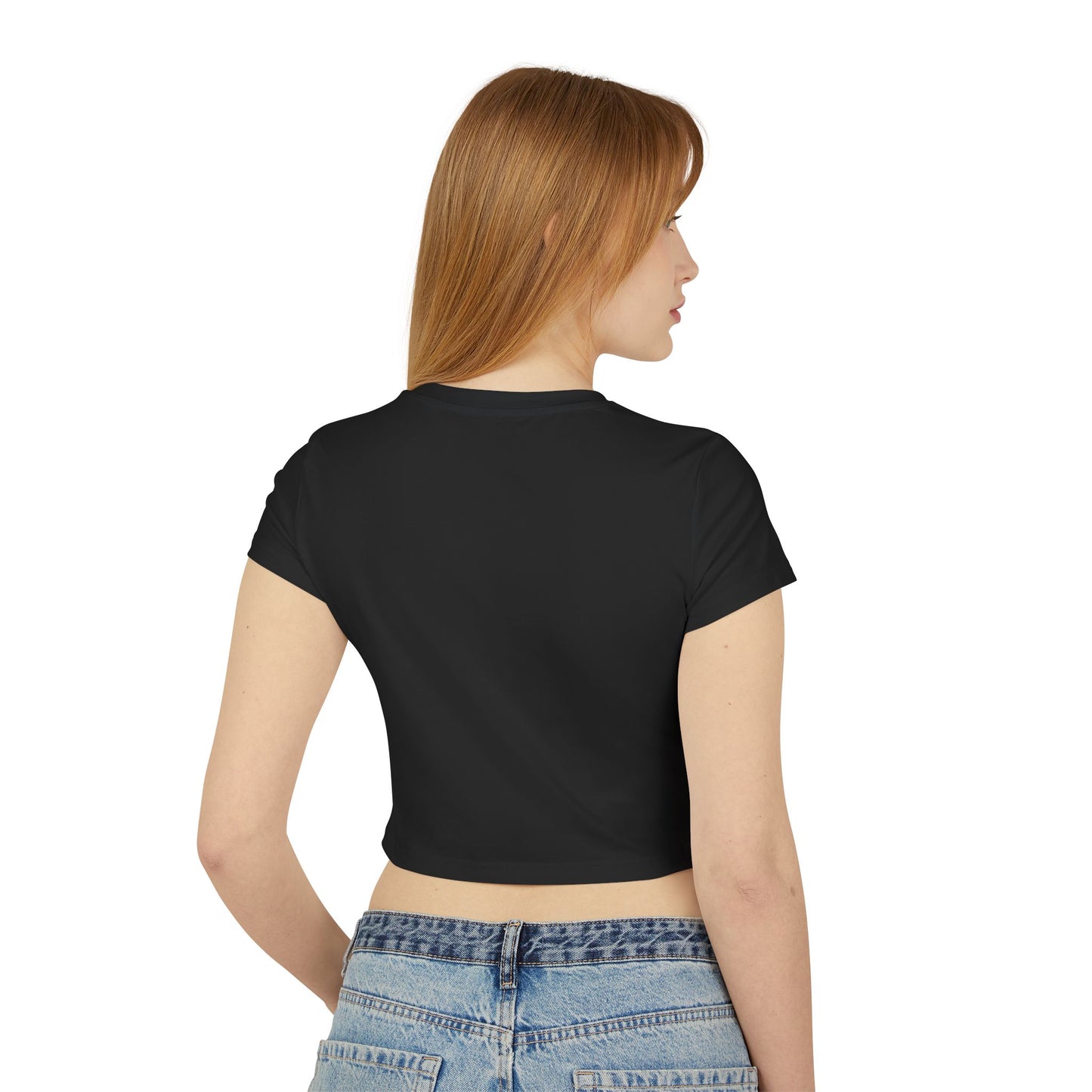 Women's Baby Tee Hope Your Christmas Meowy & Bright