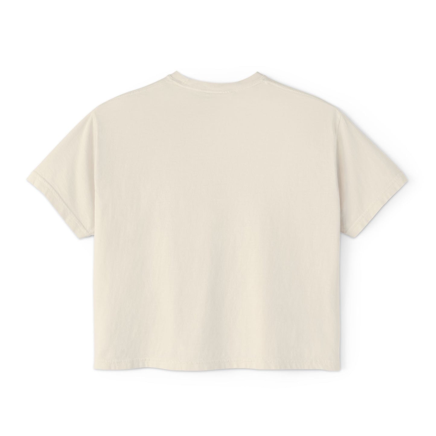 Women's Oversized Boxy T-Shirt with Boho Design