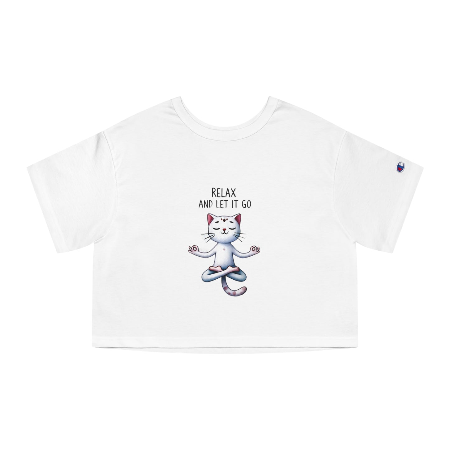Champion Heritage Women's T-Shirt with Yoga Cat Design