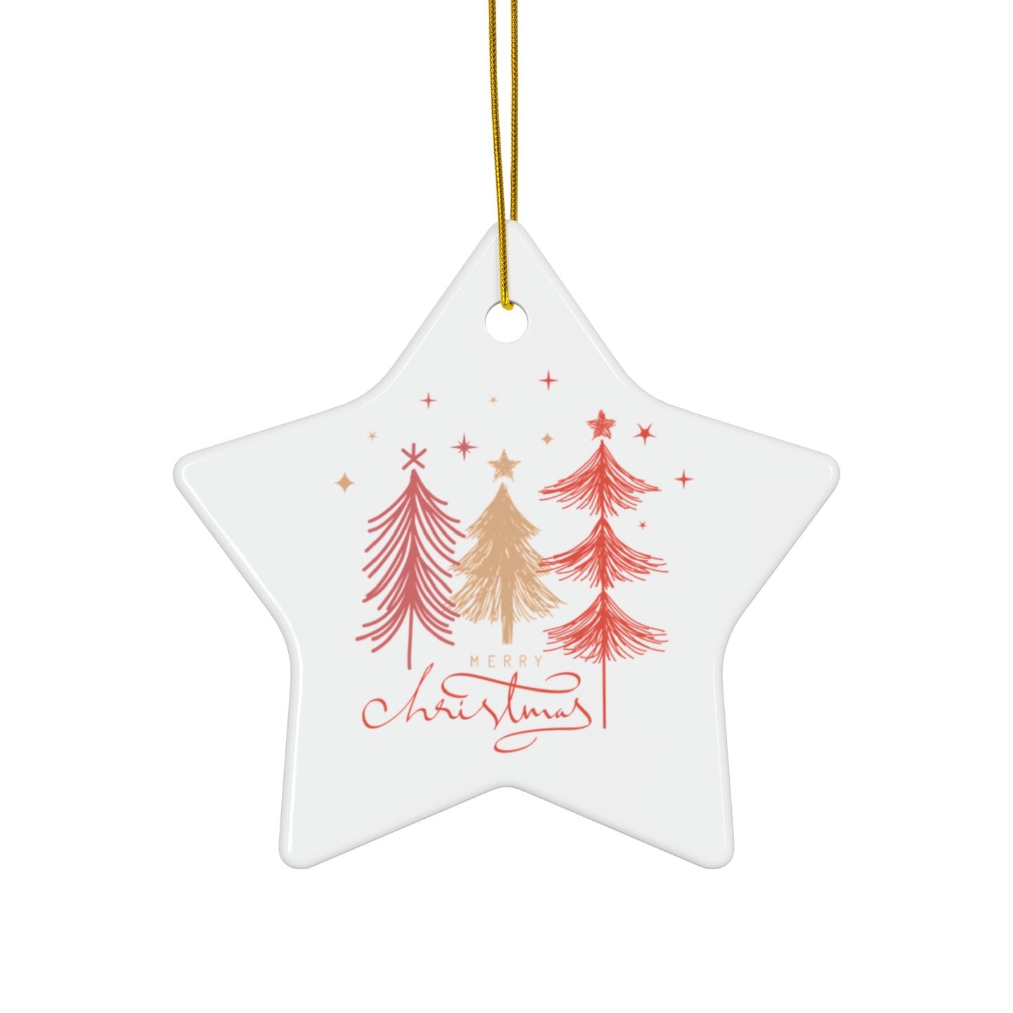 Ceramic Ornament, 4 Shapes