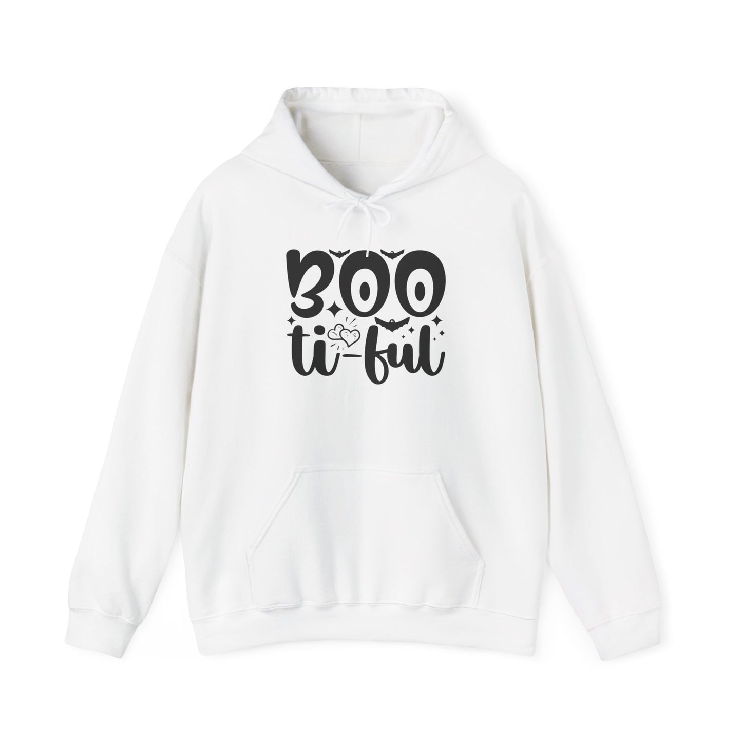 Boo-tiful Hoodie, Halloween Sweatshirt, Trick or Treat Gift, Cozy Fall Apparel, Spooky Season Clothing, Unisex Halloween Wear
