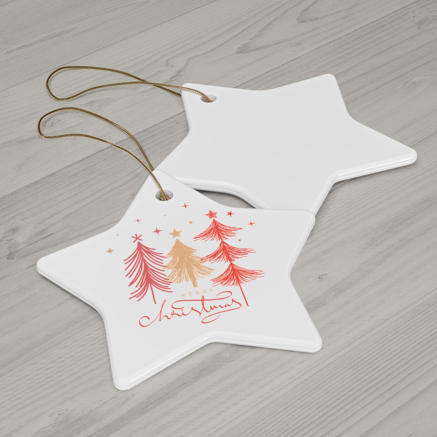 Ceramic Ornament, 4 Shapes