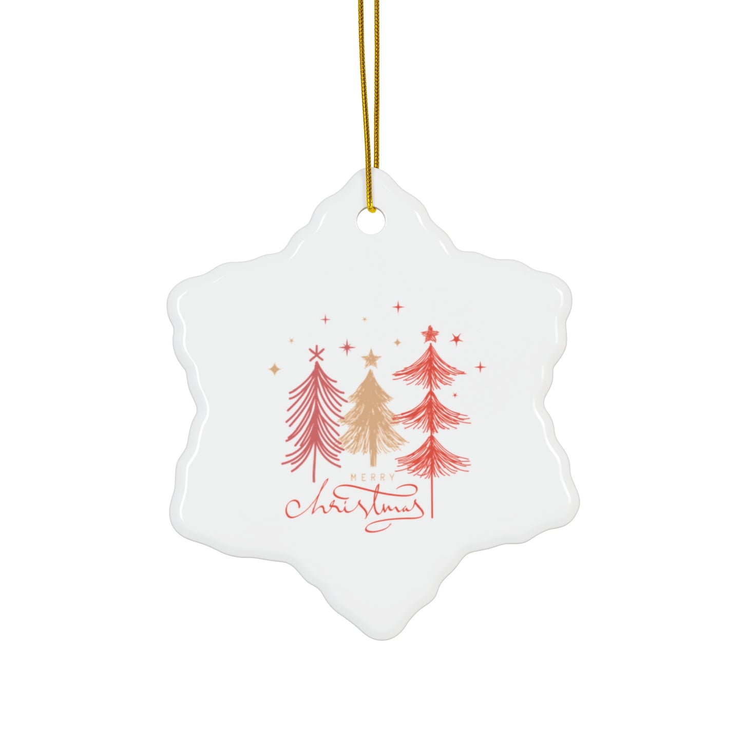 Ceramic Ornament, 4 Shapes