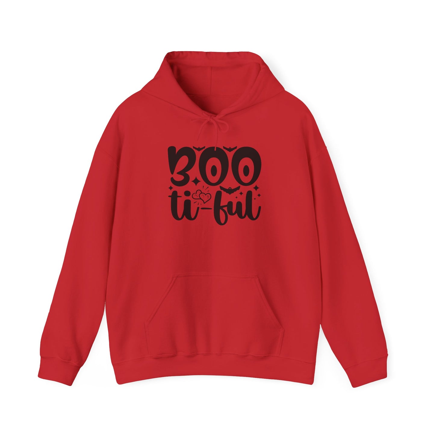 Boo-tiful Hoodie, Halloween Sweatshirt, Trick or Treat Gift, Cozy Fall Apparel, Spooky Season Clothing, Unisex Halloween Wear