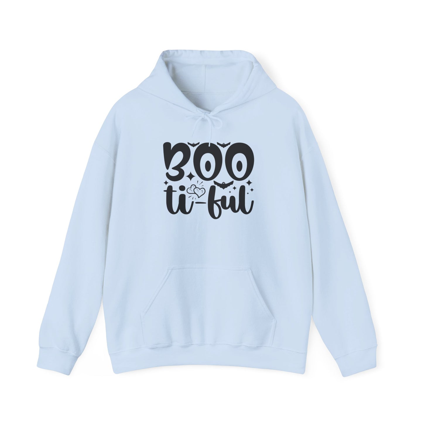 Boo-tiful Hoodie, Halloween Sweatshirt, Trick or Treat Gift, Cozy Fall Apparel, Spooky Season Clothing, Unisex Halloween Wear