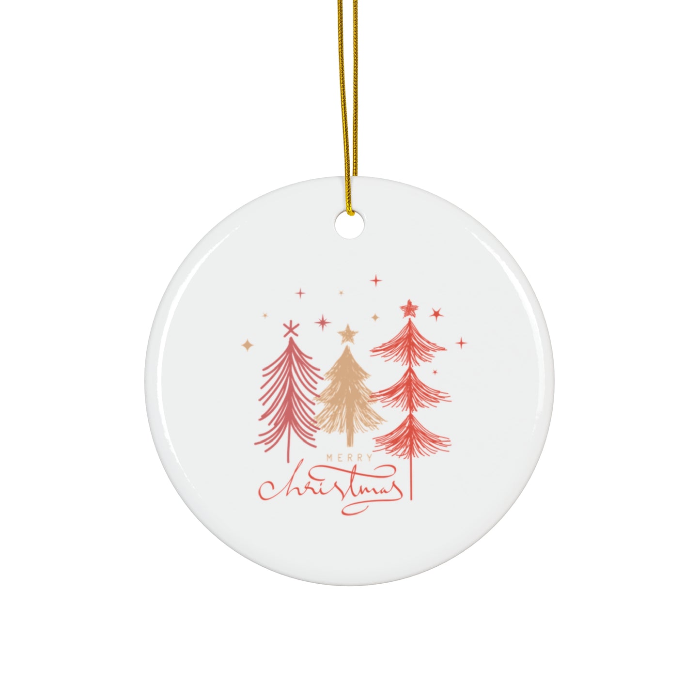 Ceramic Ornament, 4 Shapes