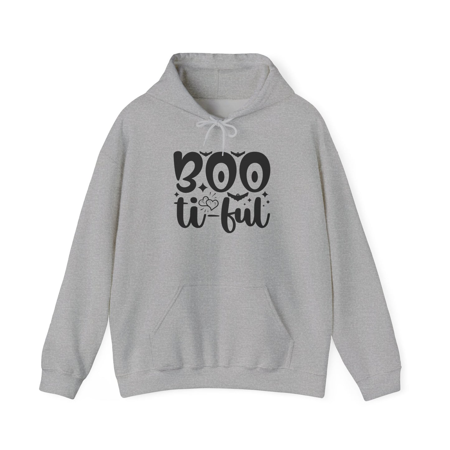 Boo-tiful Hoodie, Halloween Sweatshirt, Trick or Treat Gift, Cozy Fall Apparel, Spooky Season Clothing, Unisex Halloween Wear