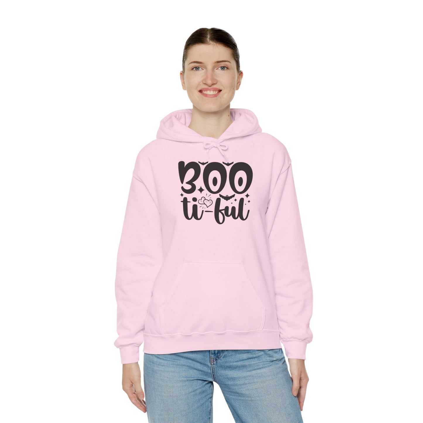 Boo-tiful Hoodie, Halloween Sweatshirt, Trick or Treat Gift, Cozy Fall Apparel, Spooky Season Clothing, Unisex Halloween Wear