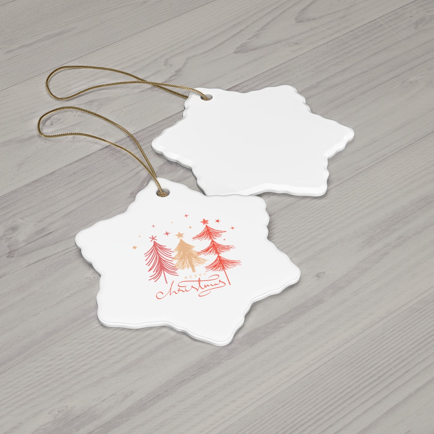 Adorno de cerámica, 4 formas 