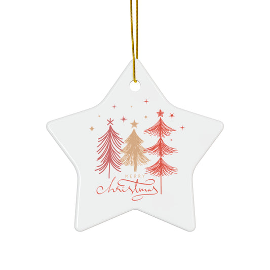 Adorno de cerámica, 4 formas 