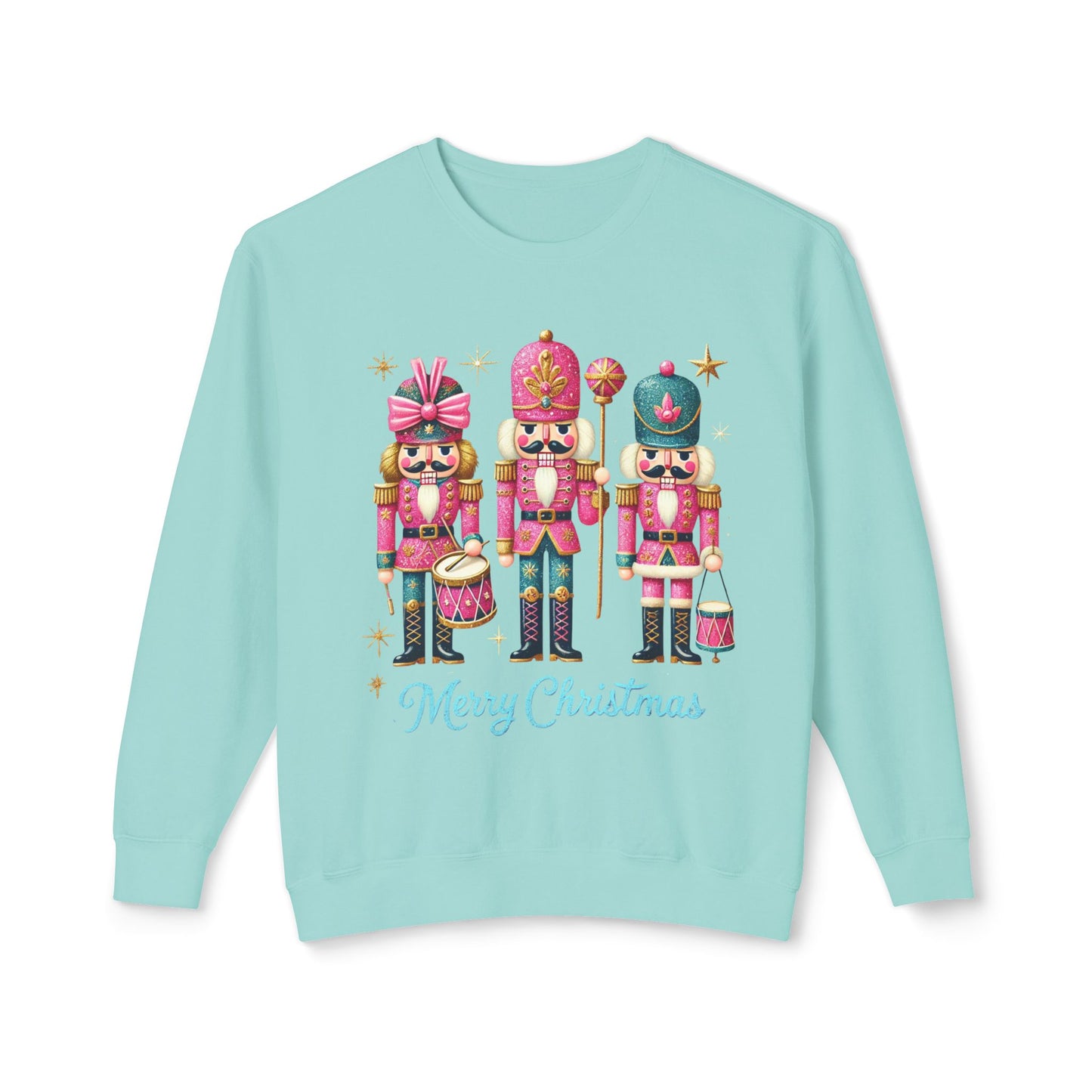 Pink Nutcracker Merry Christmas Sweatshirt — Festive Holiday Crewneck