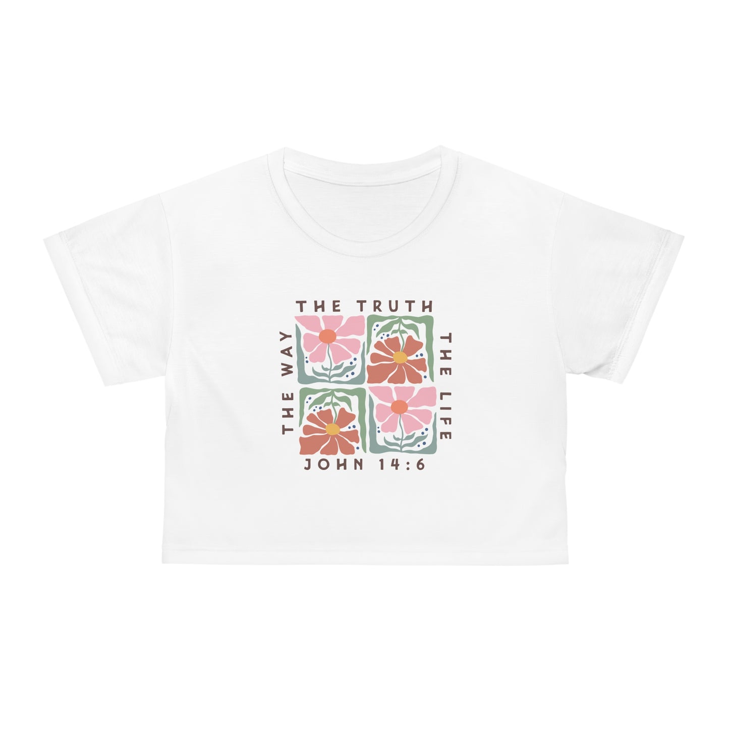 Top corto estilo bohemio AOP