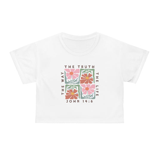 Boho-Style AOP Crop Top